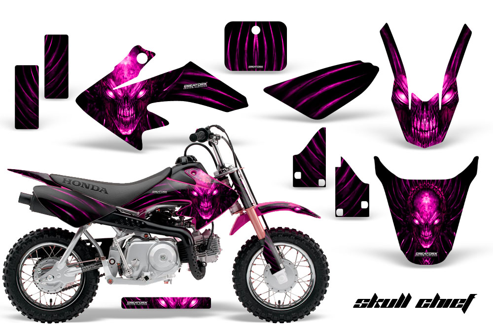 CRF 50 Graphics Kit Skull Chief Pink Pink